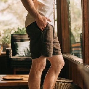 NWOT The Après Short in Espresso Hemp - Large